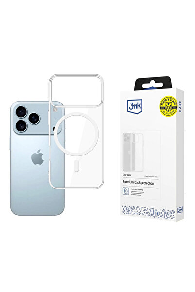 3MK Husa iPhone 17 Pro Max Clear MagCase, Transparentă
