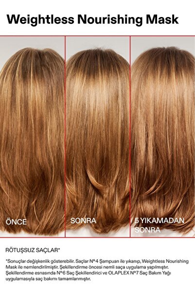 Olaplex Weightless Nourishing Mask - İnce, Orta Telli Saçlar İçin Ağırlık Hissi Bırakmayan Besleyici Maske