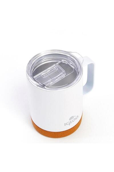 IGLOO Steel Mug Thermos - - Cork - 350ml - White - 205696