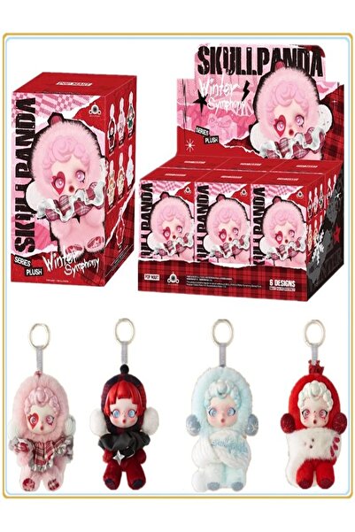ZİVENTA Skull Panda Winter Symphony Series Labubu Plush Keychain-Surprise Package Skullpanda-Toy Blind Box