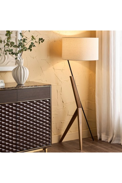 Generic Blake Wooden Tripod Floor Lamp - 149 cm