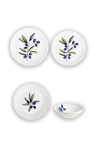 The Mia Olivos 6 Kişilik Yemek Takımı 24 Parça Set 1