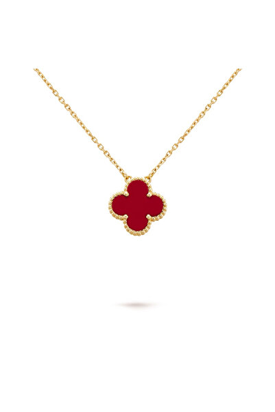 ElectraStore Colier Floare Roșie