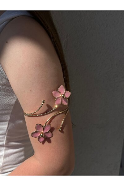 onse إسورة نسائية قابلة للتعديل من الفولاذ المقاوم للصدأ مع زخارف زهور مطلية ...