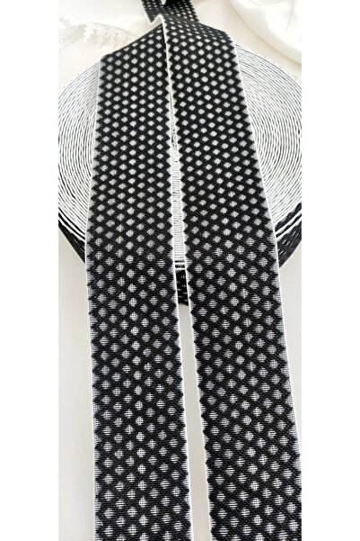 ALTAY AKSESUAR Special Black Cross Patterned Rubber Strip 6 cm