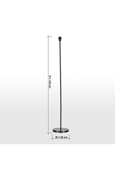 Generic Mix and Match Metal Pole Floor Lamp Base - 143 cm