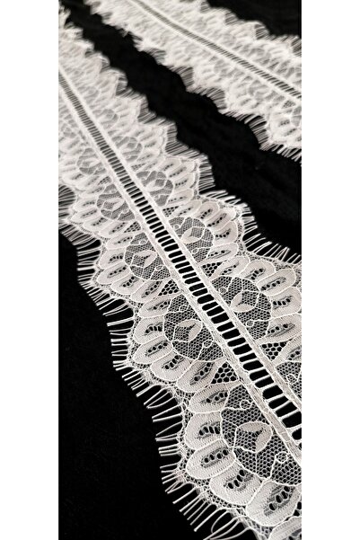 ALTAY AKSESUAR نموذج متوسط من الدانتيل الملتحي الأبيض (3 طن متري)