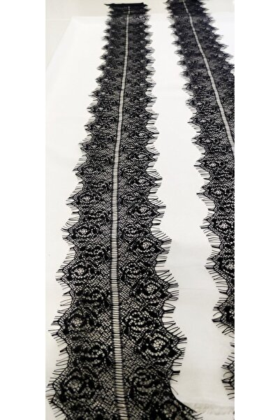 ALTAY AKSESUAR دانتيل أسود ملتحي 11 سم (3 متر)