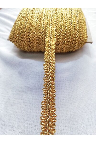 ALTAY AKSESUAR شريط ذهبي لامع على شكل قرن الثور (1 متر)