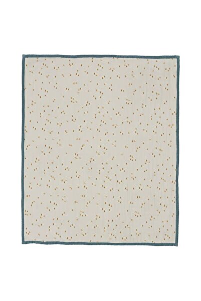 IKEA Baby blanket, blue/white polka dot, 80x100 cm