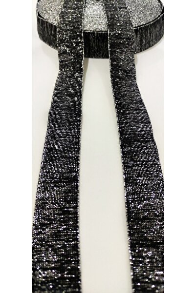 ALTAY AKSESUAR شريط مطاطي أسود فضي مخصص