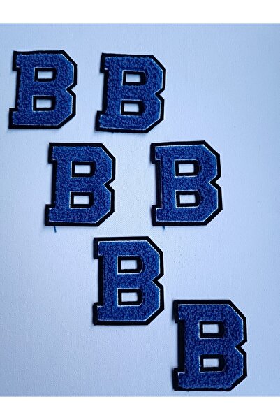 ALTAY AKSESUAR حرف B مطرز باللون الأسود والأزرق