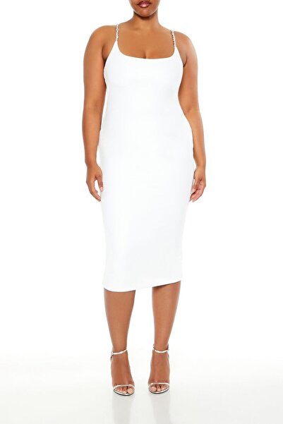 Forever 21 Plus Size Şekillendirici Midi Elbise