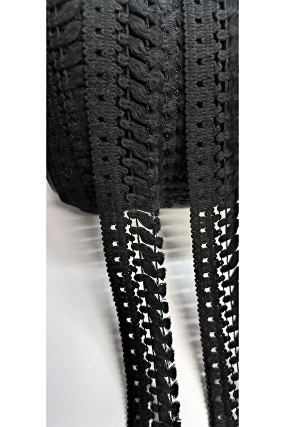 ALTAY AKSESUAR SİYAH KENAR PAMUK PÜSKÜL SAÇAK ( 2 RENK )