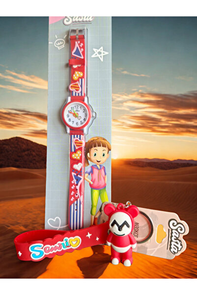 Sasta Çocuk Saat Ve Maskot Anahtarlık
