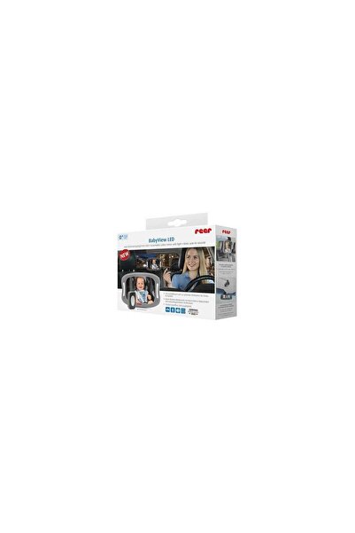 reer Car safety mirror with LED for baby monitoring, attached to headrest, BabyView 86101