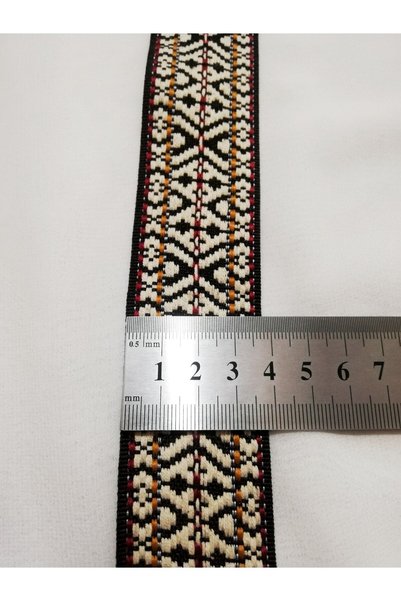 ALTAY AKSESUAR Ekru Renkli Dokuma Şerit
