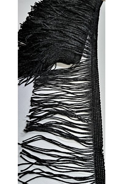 ALTAY AKSESUAR ÖZEL SİYAH SİMLİ PÜSKÜL SAÇAK ( 10 CM )