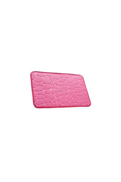 Mercaton Bath Mat Polyester Memory Foam Anti-Slip Ultra-Absorbent Pink 60x40 cm