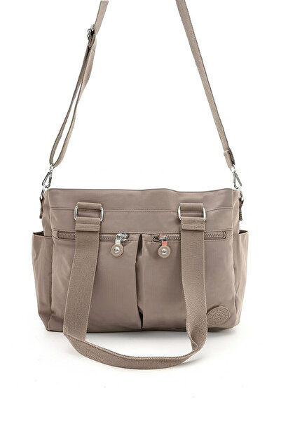 çantamgelsin Women's Large Size 8-Compartment Crinkle Crossbody Shoulder Bag & College & School & Everyday Bag