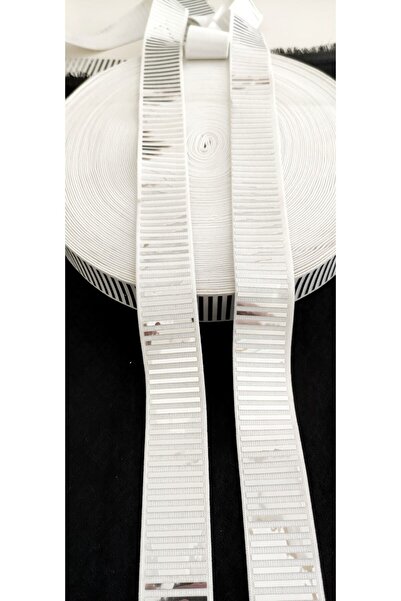ALTAY AKSESUAR White Mirror Printed Shiny Tire Strip