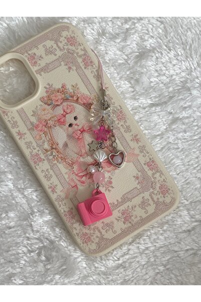 amourina Pembe Kamera Fairycore Coquette Telefon Charmı Kamera Charmı Çanta C...