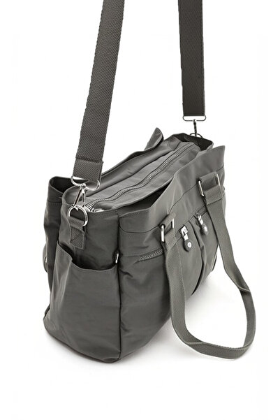 çantamgelsin Women's large size 8 compartment water resistant crinkle cross and shoulder bag & university bag