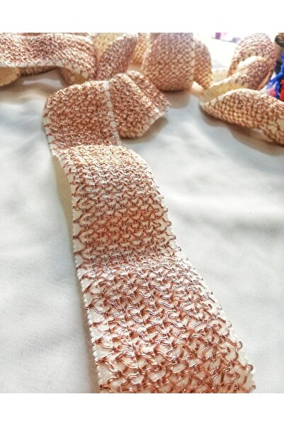 ALTAY AKSESUAR شريط محبوك مطاطي من النحاس البرونزي