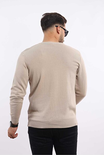 rugatchi Premium Men's V-Neck Knitwear — 100% Cotton, Breathable Comfort Sweater