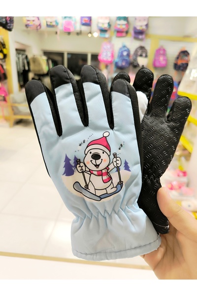 Monkabox Children's Snow Gloves with Snowman