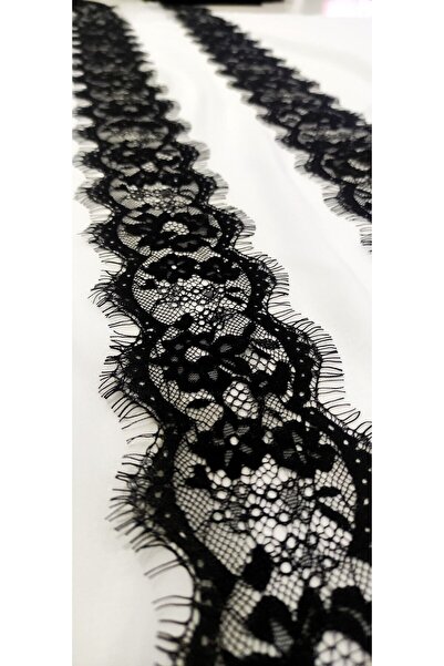 ALTAY AKSESUAR دانتيل أسود ملتحي 9 سم (3 متر)