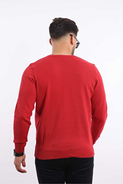 rugatchi Premium Men's V-Neck Knitwear — 100% Cotton, Breathable Comfort Sweater