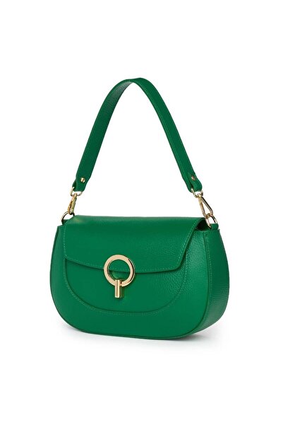 myOwn Women's bag made of leather Rosalia green
