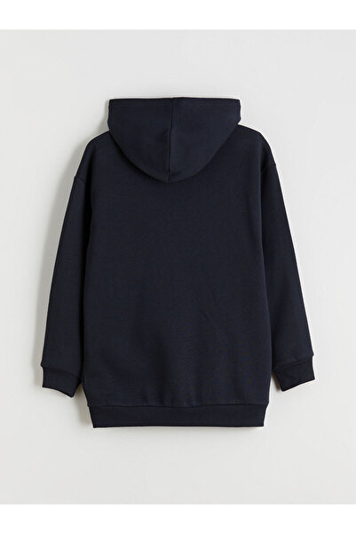 LC Waikiki Kapüşonlu Fenerbahçe Baskılı Erkek Çocuk Fermuarlı Sweatshirt