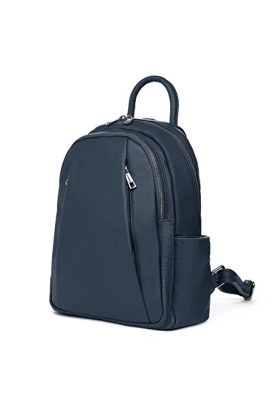 myOwn Rucsac Thomas din piele naturală bleumarin