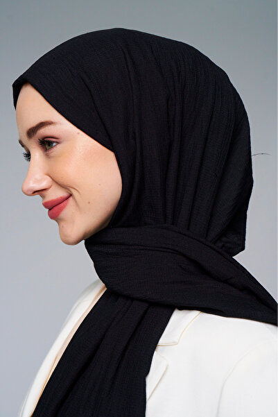 axy Soft Textured Seasonal Solid Color Women's Shawl - Comfortable Cotton Fabric