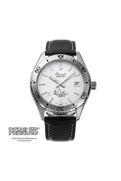 Orient Men's Limited Edition Mechanical Sports Peanuts Men's Watch RA-AC0Q08S, White Dial 39.9mm