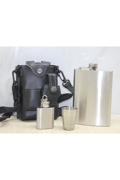Lisinya Leather Case Flask Set Alk3928 - Tygoo