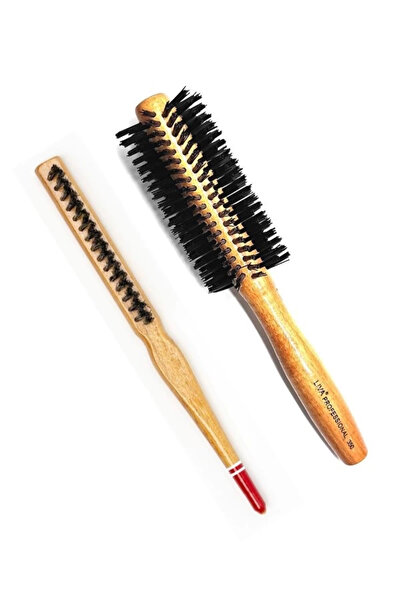 Lisinya Liva 540 & 690 Professional Fireproof Set Bun Hair Brush - 2 Pack -