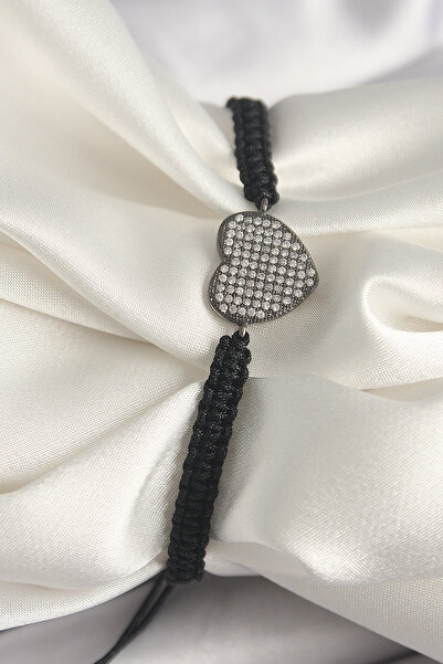 toyigoo سوار نسائي من حجر الزركون المدخن باللون النحاسي على شكل قلب مصعد مكرا...