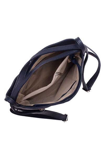 myOwn Rucsac Alesandra 2 în 1 din piele naturală, bleumarin