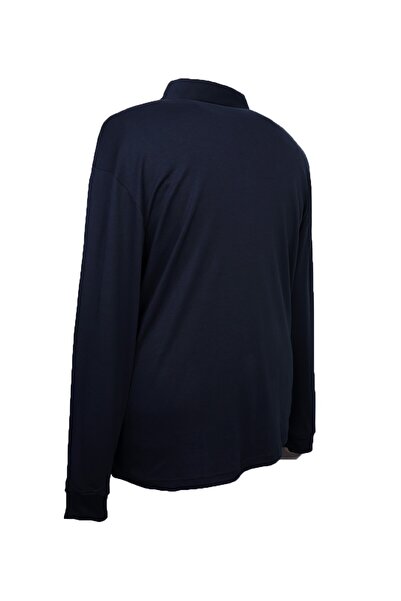 tambattal Φούτερ με λαιμόκοψη πόλο μεγάλου μεγέθους (εξαιρετικά φαρδύ)