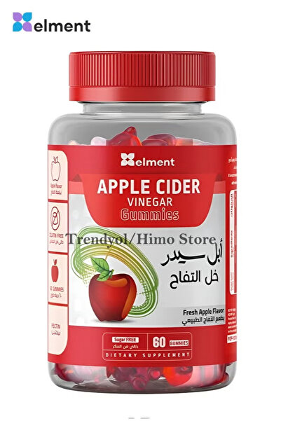 Element Apple Cider Vinegar Gummies – 60 Sugar-Free Vegan Gummies, Fresh Apple Flavor