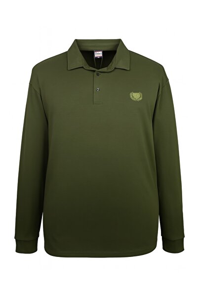 tambattal Φούτερ με λαιμόκοψη πόλο μεγάλου μεγέθους (εξαιρετικά φαρδύ)