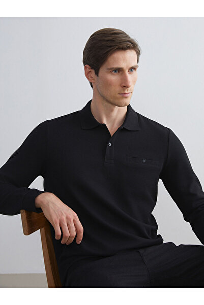 LC Waikiki Polo Neck Long Sleeve Men's Sweatshirt
