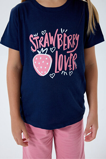 Rolypoly Girls' Bermuda Set Navy Blue