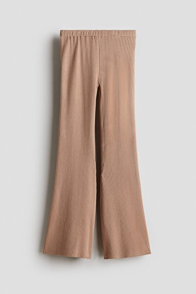 H&M Lastik Örgülü İspanyol Paça Pantolon