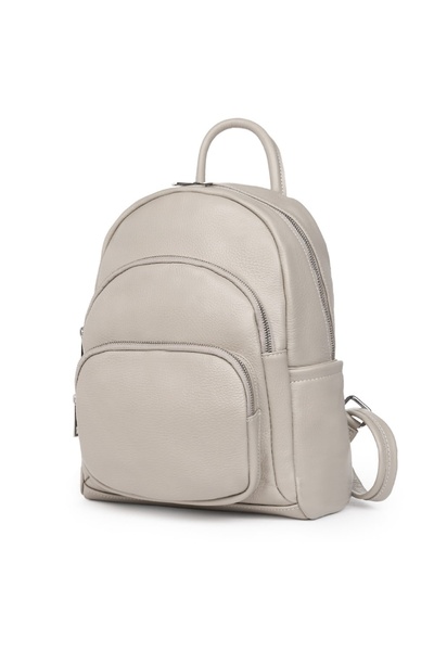 myOwn Alghero grey genuine leather backpack