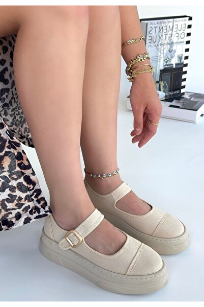 Lisinya Lunni Beige Linen Sneakers - Tygoo
