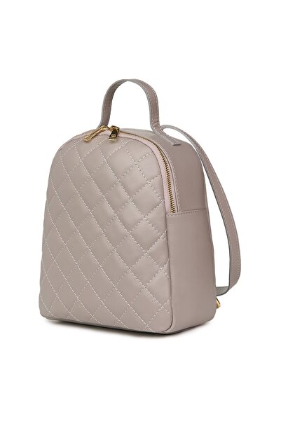 myOwn Mateo grey quilted leather backpack
